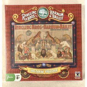Rare Ringling Bros. & Barnum & Bailey 1000 Pc Vintage Poster Edition Puzzle NEW!